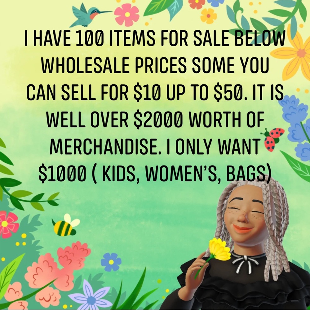 100 ITEMS 4SALE BELOW WHOLESALE PRICES SOME YOU CAN SELL FOR $10 UP TO $50 New